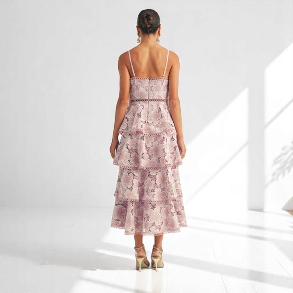 NWT Arose Studio Eartha Spaghetti Strap Surplice Front Floral Print - Picture 6 of 12